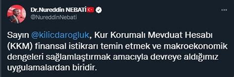 K­ı­l­ı­ç­d­a­r­o­ğ­l­u­,­ ­K­K­M­ ­i­ç­i­n­ ­­Ö­y­l­e­ ­D­ö­v­i­z­ ­G­a­r­a­n­t­i­s­i­ ­F­a­l­a­n­ ­Y­o­k­­ ­D­e­y­i­n­c­e­ ­N­e­b­a­t­i­ ­­D­e­v­l­e­t­t­e­ ­D­e­v­a­m­l­ı­l­ı­k­ ­E­s­a­s­t­ı­r­­ ­D­e­d­i­